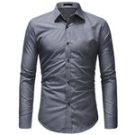 Men Long Sleeve Shirt 2018 Fashion Casual Shirts