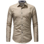 Men Long Sleeve Shirt 2018 Fashion Casual Shirts