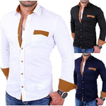 Men Long Sleeve Shirt 2018 Fashion Business Dress Shirt