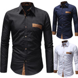 Men Long Sleeve Shirt 2018 Fashion Business Dress Shirt